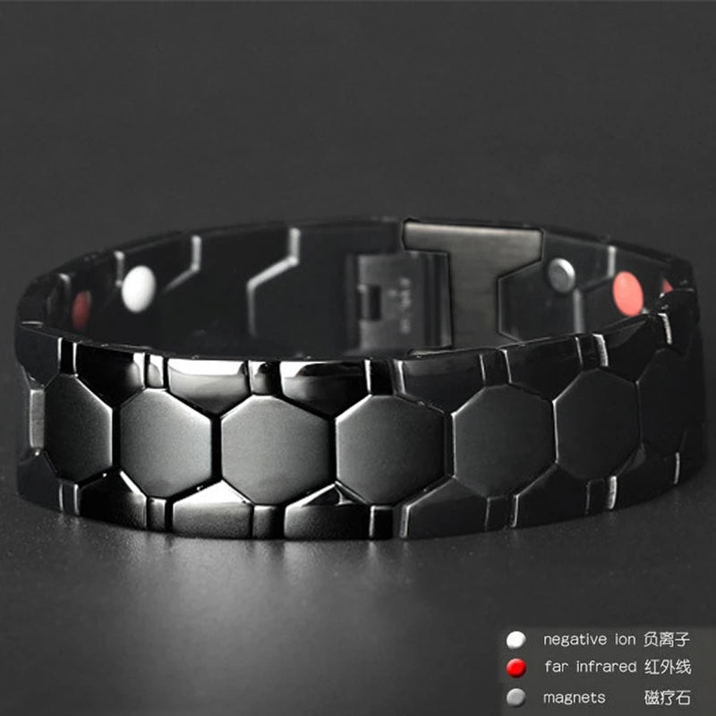 Men Braided Magnetic Bracelet Arthritis Health Energy Bracelet Male Gift Energy Therapy Magnets Bracelet for Men Wholesale