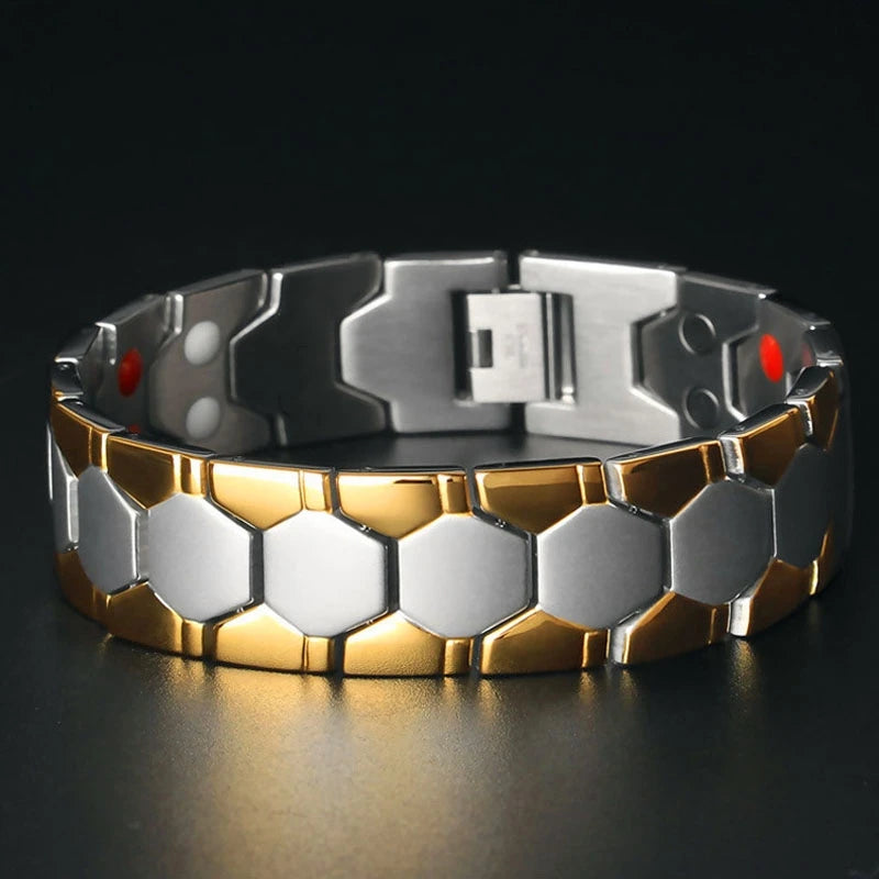 Men Braided Magnetic Bracelet Arthritis Health Energy Bracelet Male Gift Energy Therapy Magnets Bracelet for Men Wholesale