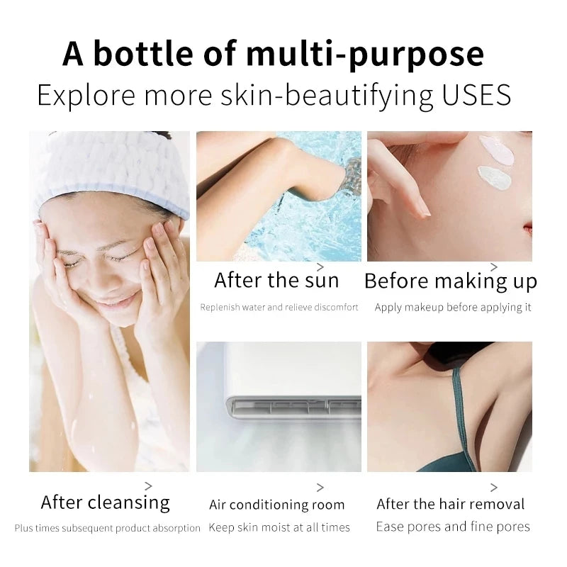 Aloe Vera Face Moisturizing Spray Improve Dryness Makeup Base Liquid Sooth Skin Refreshing Non Greasy Facial Toner Care Water