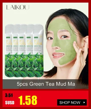 50g Green Tea Facial Cleanser Natural Plants Deep Cleansing Oil-Control Moisturizing Brighten Soften Skin Dense Foam Skin Care