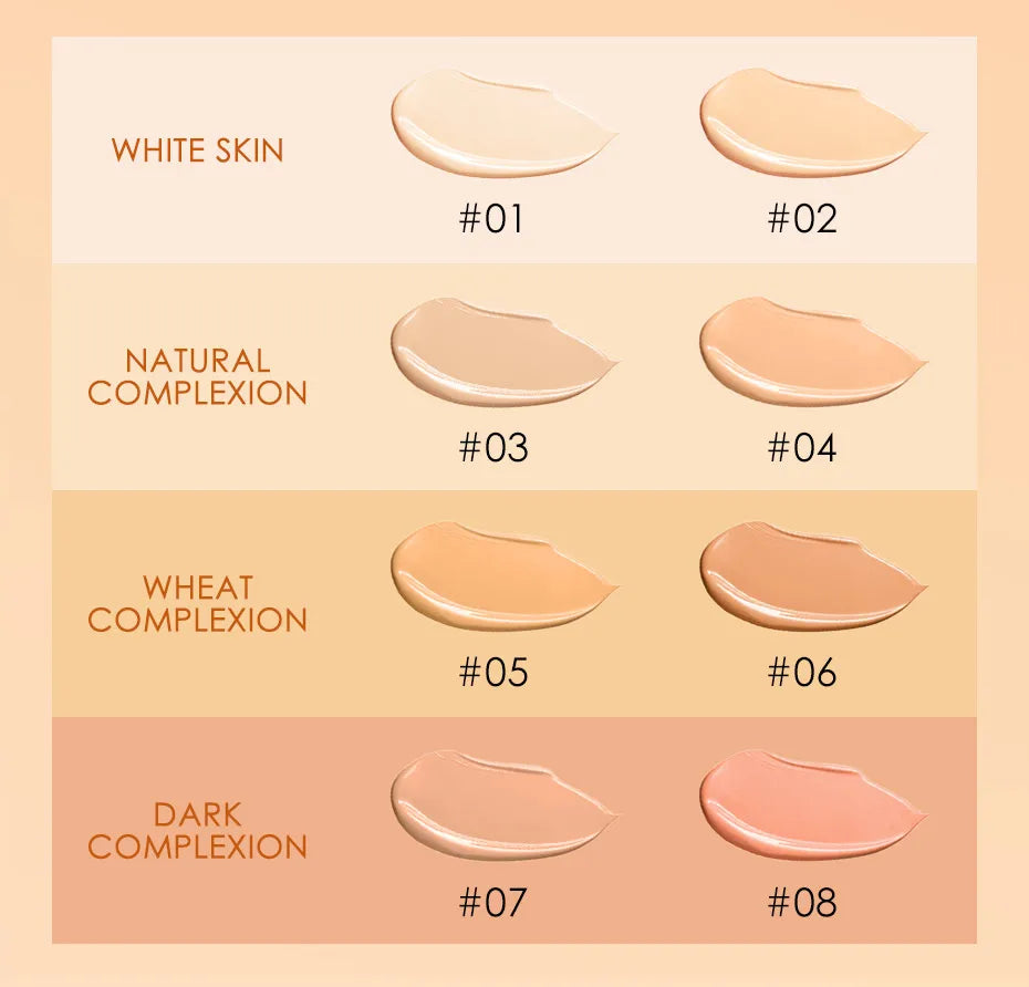 Wholesale FOCALLURE Face Makeup Foundation Makeup Base Liquid Foundation Concealer Whitening Moisturizer Oil-control Cosmetics