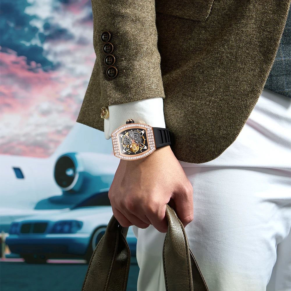 ONOLA New Watches 3838F Customer Logo Low Moq Mens Mechanical Watch Luxury Man Elegant Men Watches High Quality