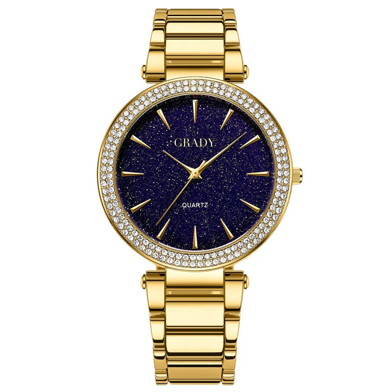 Luxury woman watch gold watch women luxe femme Gift for wife diamond watch quartz watches wristwatches for ladies