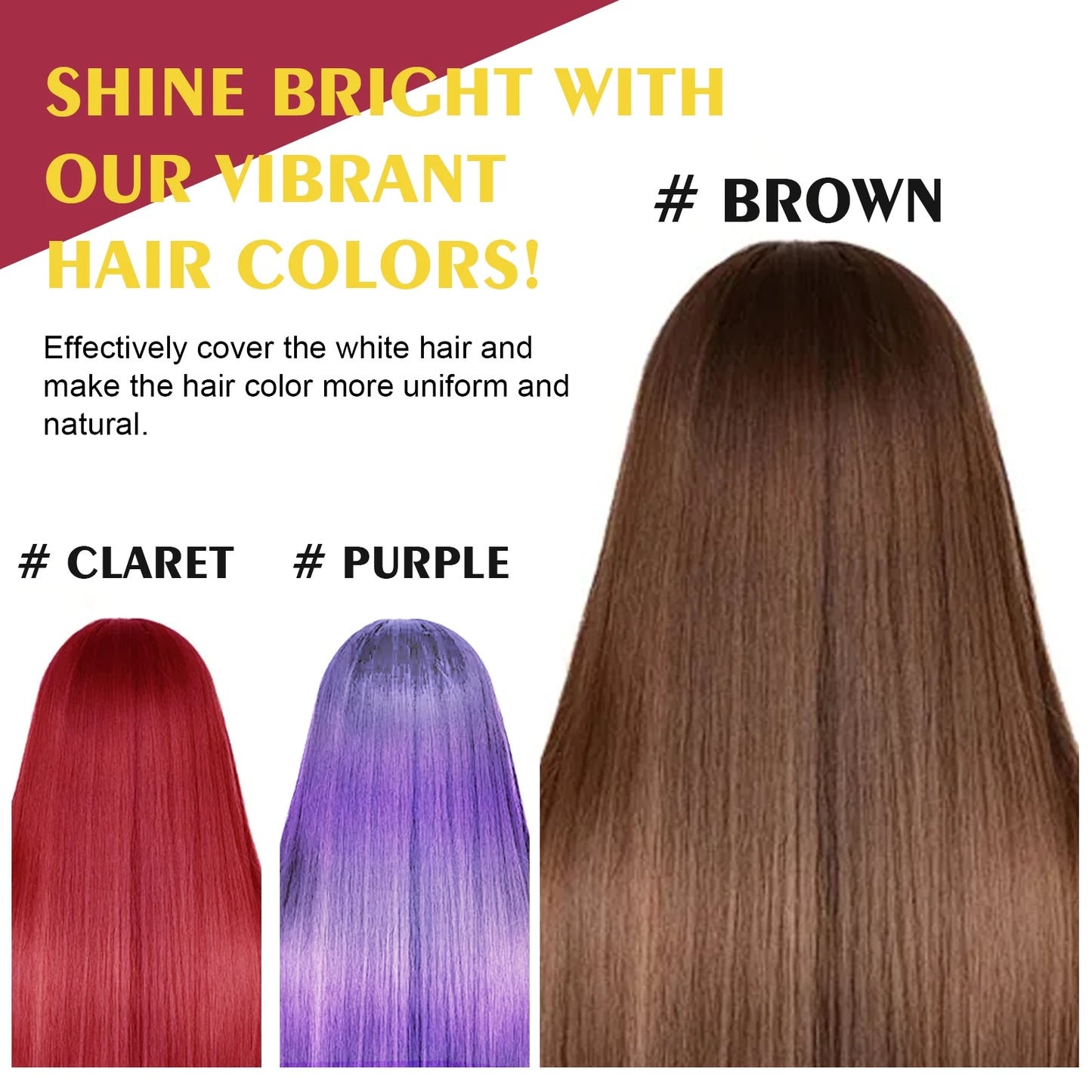 5Colors Hair Dyeing Shampoo 3in1 Rapid Hair Dyeing Repair Dry Cleaning Nourishing Hair Roots Restoration Coloring Black Shampoo