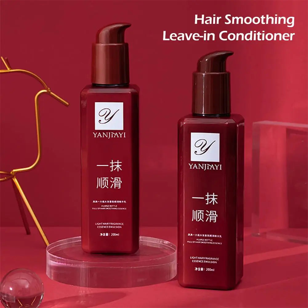 200ml Smoothing Hair Conditioner Hair Leave-in Conditioner Wash-free Film Frizz Hair Conditioner Care Anti Frizz-improving Y8R4