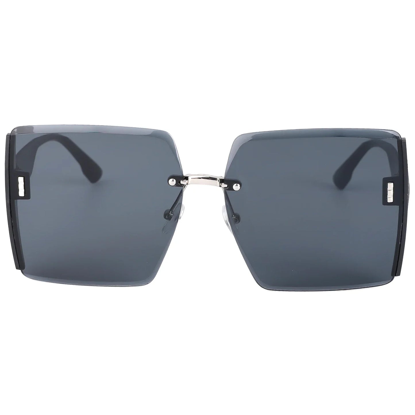 Women's Sun Glasses Vintage Square Sunglasses Woman Classic Retro Gradient Mirror Frameless Sun Glasses Female Fashion