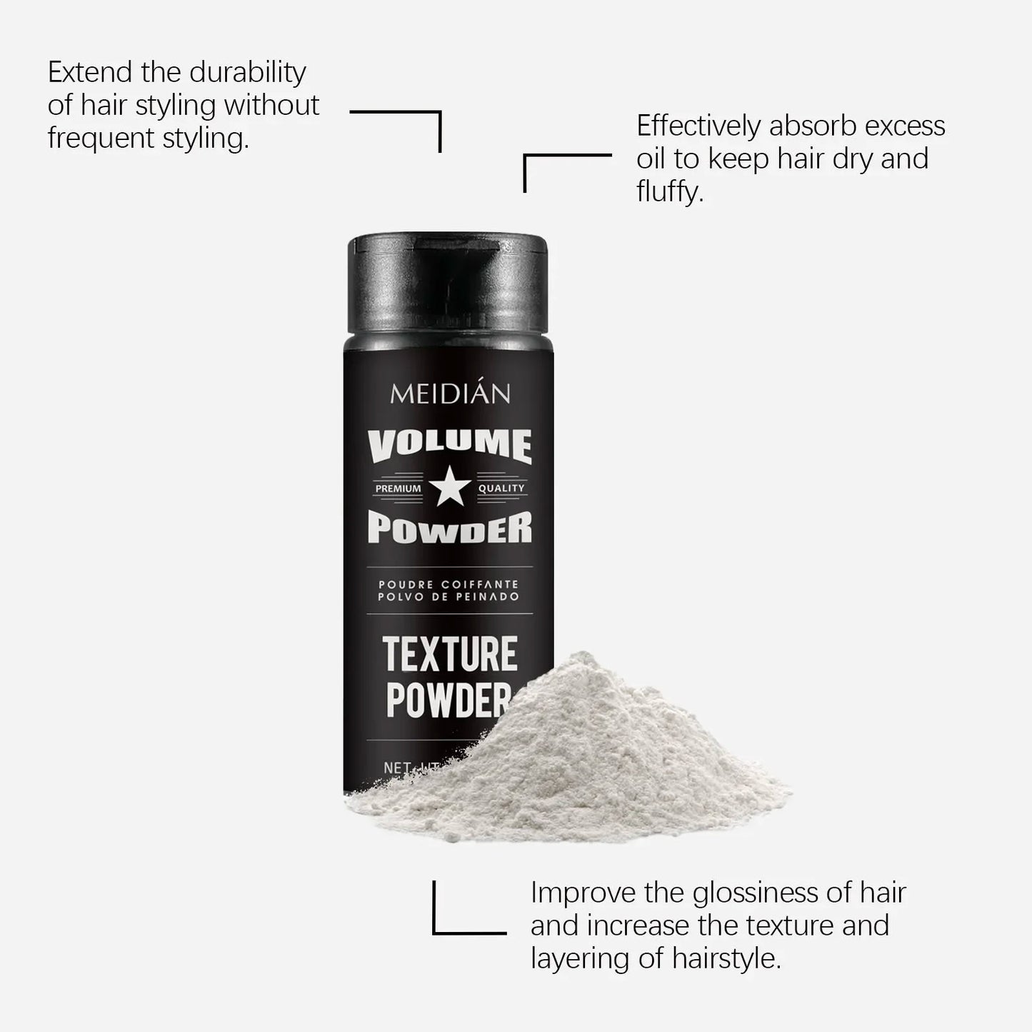 Volumizing Hair Styling Powder – Oil Control, Quick Set, DIY-Friendly,Long-Lasting Hold for Men & Women,Certified,Non-Irritating