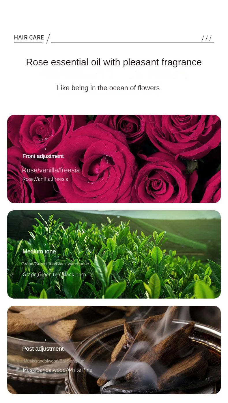 Hair Styling Serum Frizzy Dry Hair Rose Essence Oil Capsules Leave-in Anti Frizz Conditioner Repair Hair Care