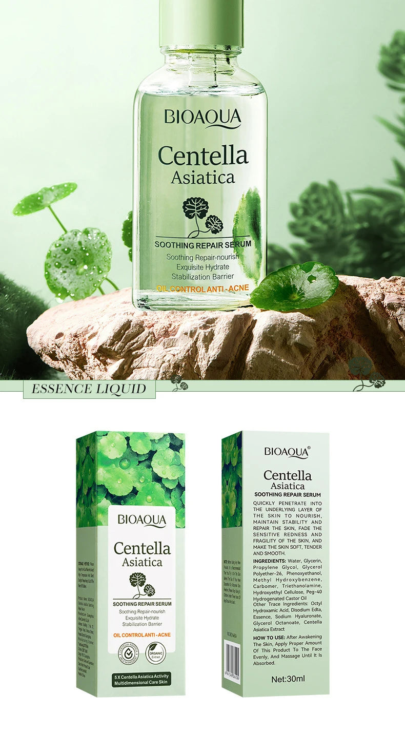 BIOAQUA Centella Face Serum skincare Face Essence Moisturizing Hydrating Firming Repairing Facial Liquid Serum Skin Care