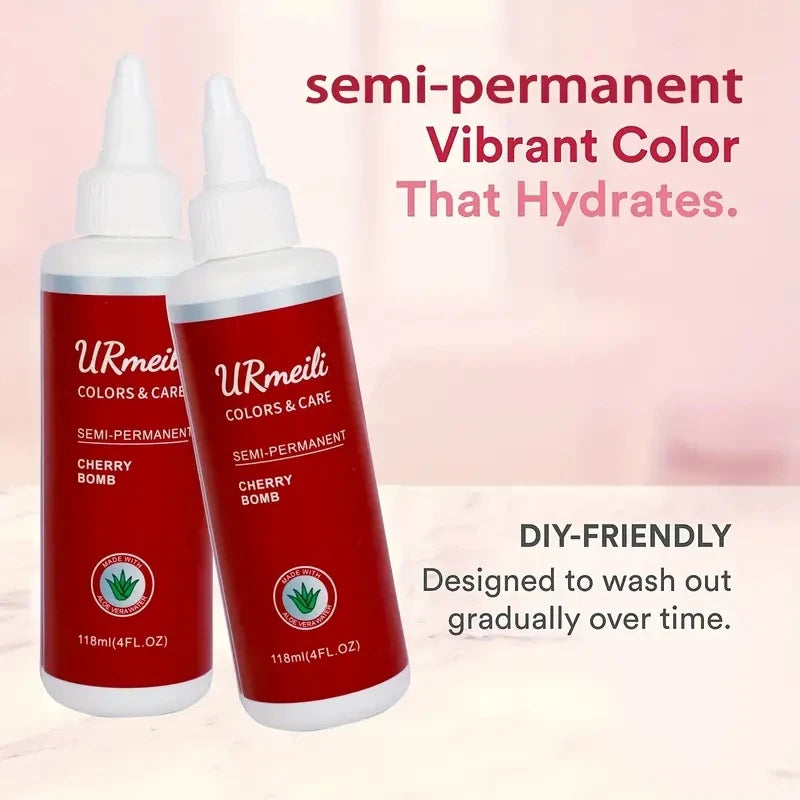 Natural Hair Color Cream Semi-permanent Hair Dye Product Halloween Lasting Barber Salon Household Herbal Hair Dey Cream for wig