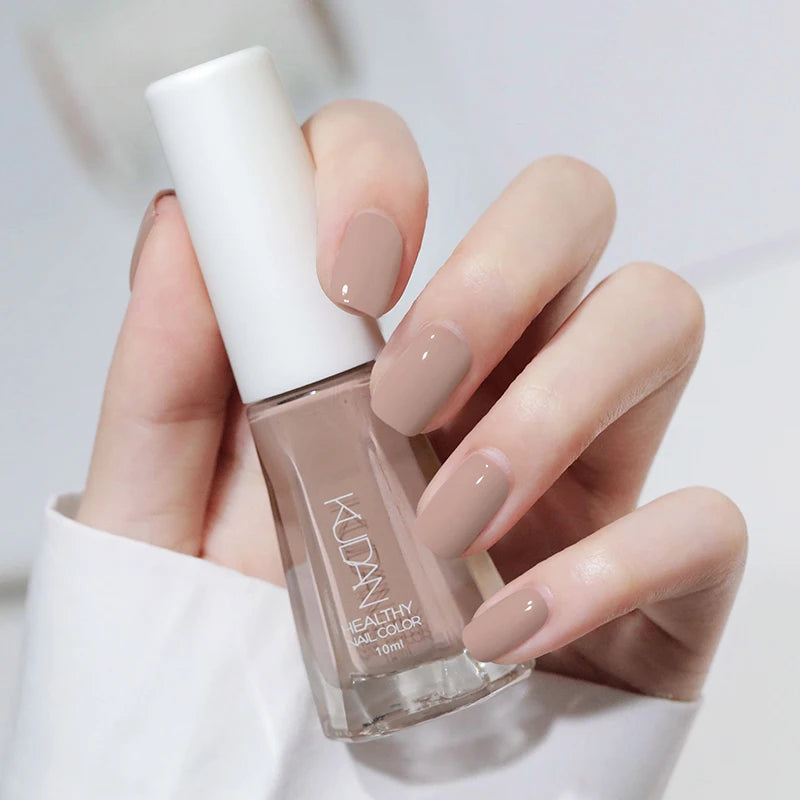 1PC 10ml Glass Bottle Colorful Nail Polish For Nails Nail Art Varnish Fashion DIY Design Manicure No Need Lamp Autumn Winter