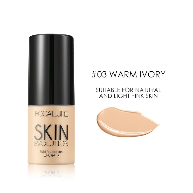 Wholesale FOCALLURE Face Makeup Foundation Makeup Base Liquid Foundation Concealer Whitening Moisturizer Oil-control Cosmetics
