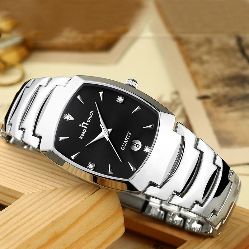 Luxury Watch For Men Business Fashion Quartz Wristwatches Classic Stainless Steel Waterproof Male Date Clock Relogios Masculino