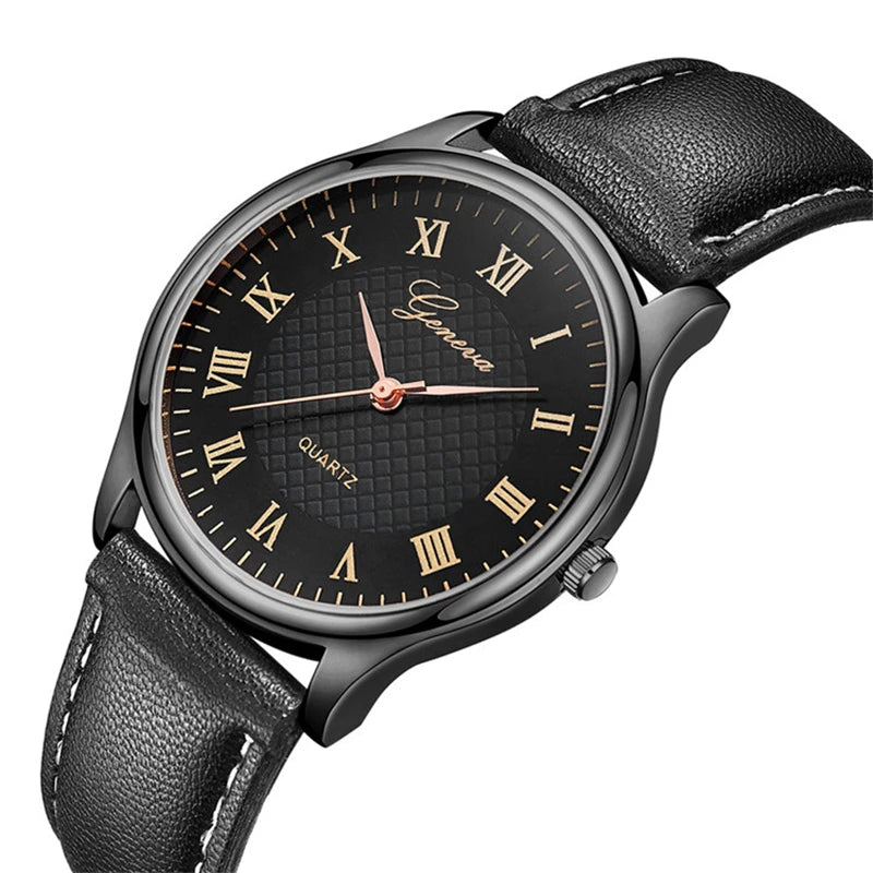 Luxury Mens Watches Top Brand Fashion Men's Quartz Watches Business Casual Leather Belt Male Wristwatches Clock reloj de hombre
