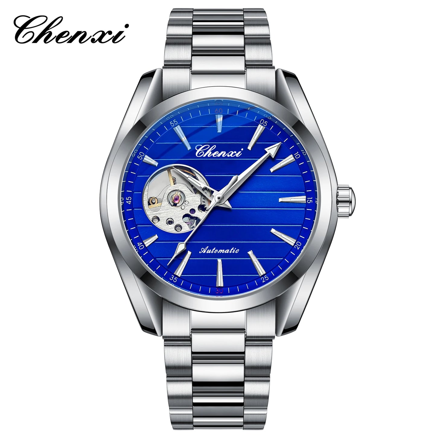 Luxury Fashion Mechanical Automatic Wristwatches For Men High Quality Stainless Steel Waterproof Luminous Mens Watch