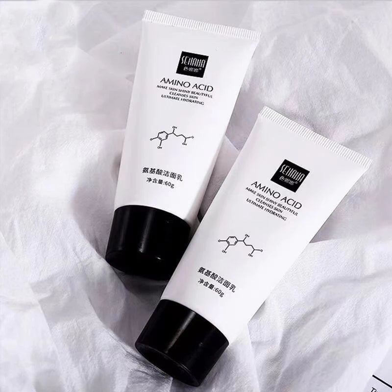 Amino Acid Facial Cleanser Oil Control Moisturizing Deep Cleansing Foam Face Wash Gentle Non-irritating Unisex Skin Care 60g