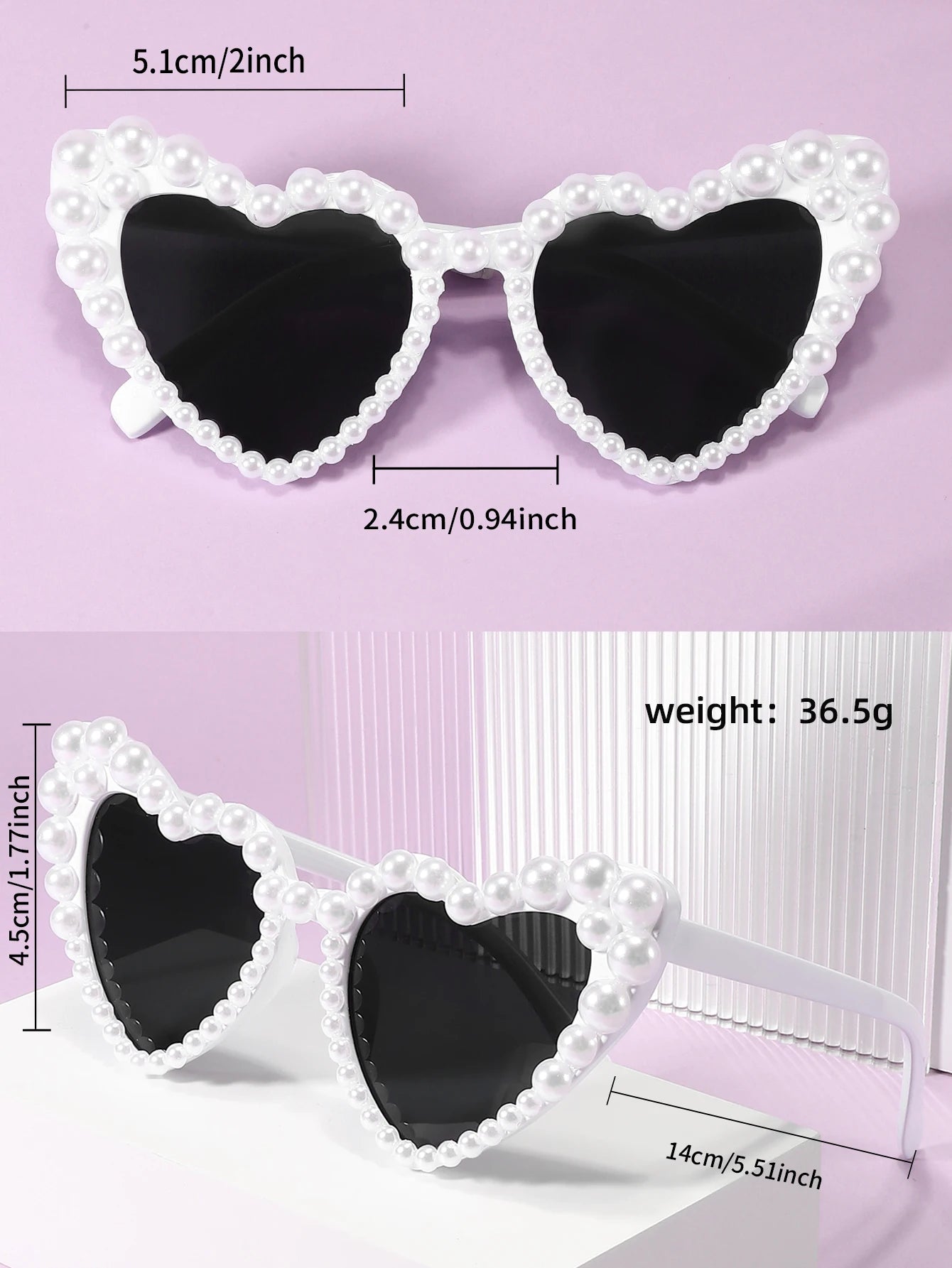 New In Luxury Fine Shimmering Love Pearl Sun Glasses Women Heart Glasses Casual Bling Sunglasses Lentes De Sol Mujer
