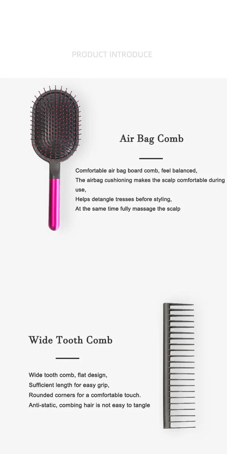 New Girls Hair Comb Scalp Massage Airbag Hairbrush Wet Curly Detangle Brush For Salon Hairdressing Styling Tools For Women