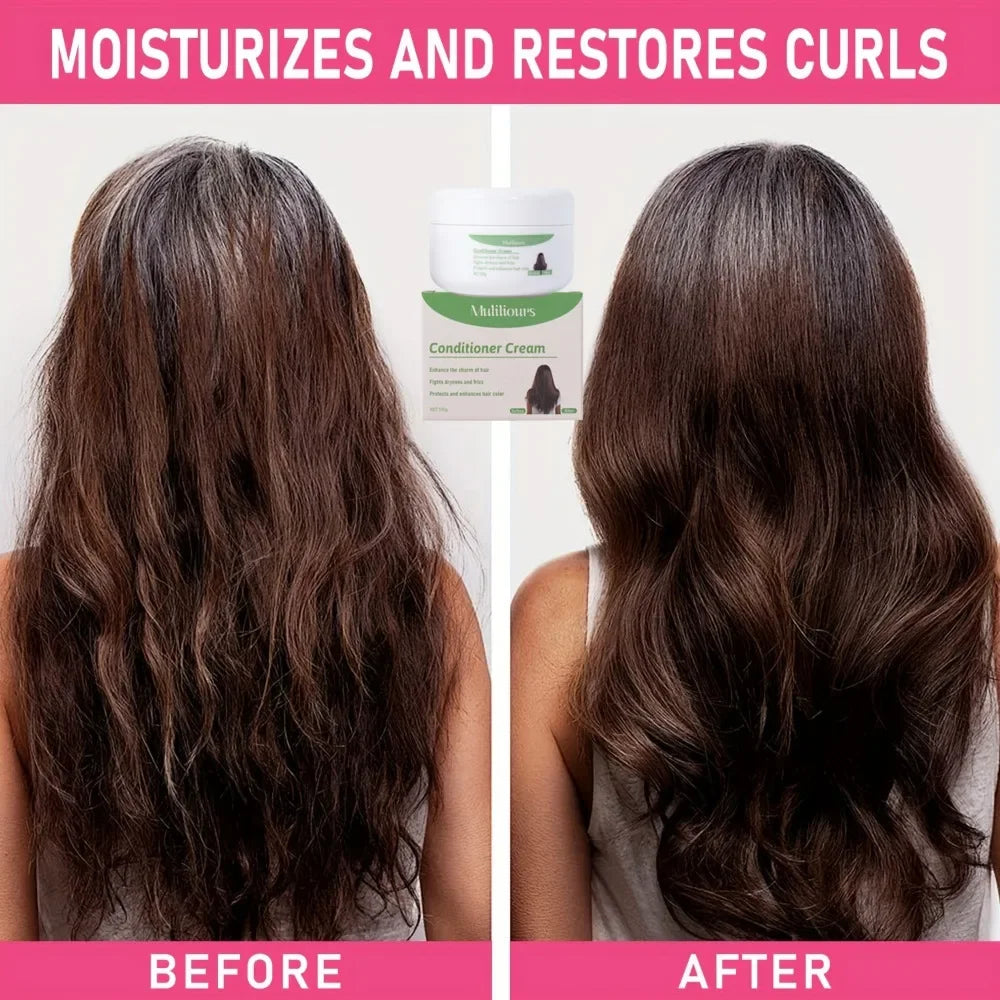 Muliliours Leave-In Hair Conditioner Deep Moisturizing with Strong Strands Natural Ingredients for All Hair Types Gentle Care