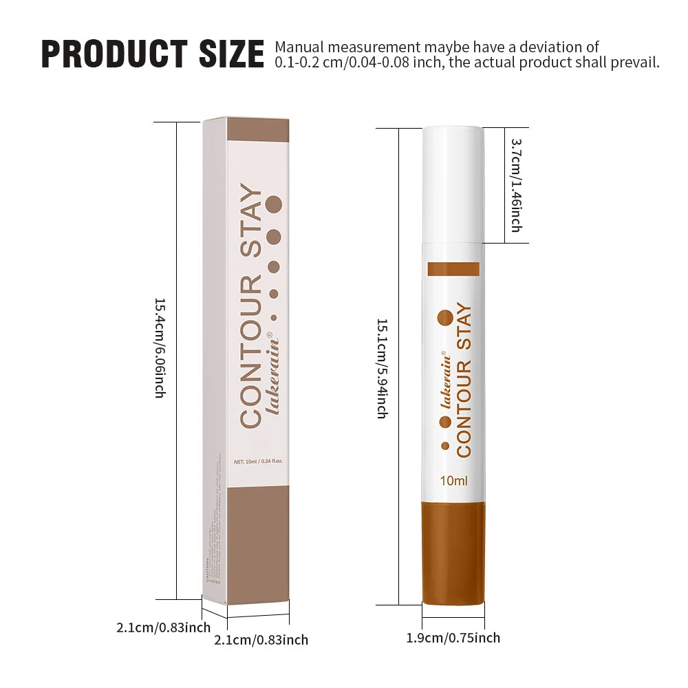 Liquid Contour STAY Long Wear Bronzer Cream Contour Makeup Long Lasting Nourishing Hydrating Face Contour 6 Colors