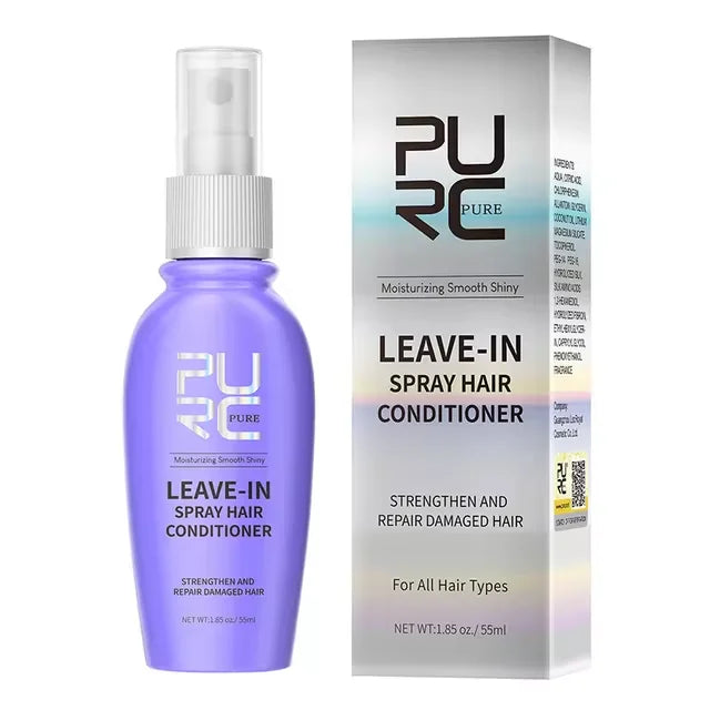 Leave-in Conditioner Coconut Oil Smoothing Spray Anti Frizz Moisturizing Hair Mask Dry Damage Treatment Cream Hair Care PURC