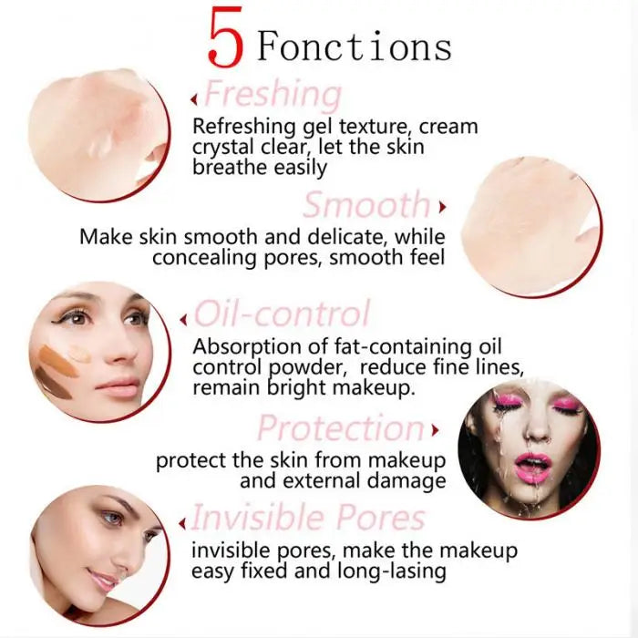 Primer Makeup Base Foundation Primer Cream Oil Control Invisible Pores Foundation Brightening & Moisturizing Base Makeup Women