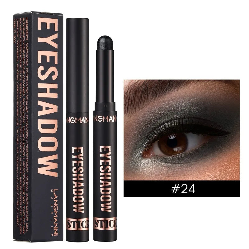 1PC Waterproof Pearlescent Eyeshadow Pencil Stick 16 Colors Lasting Glitter Shimmer Eye Shadow Highlighter Pen Eyes Makeup Tools