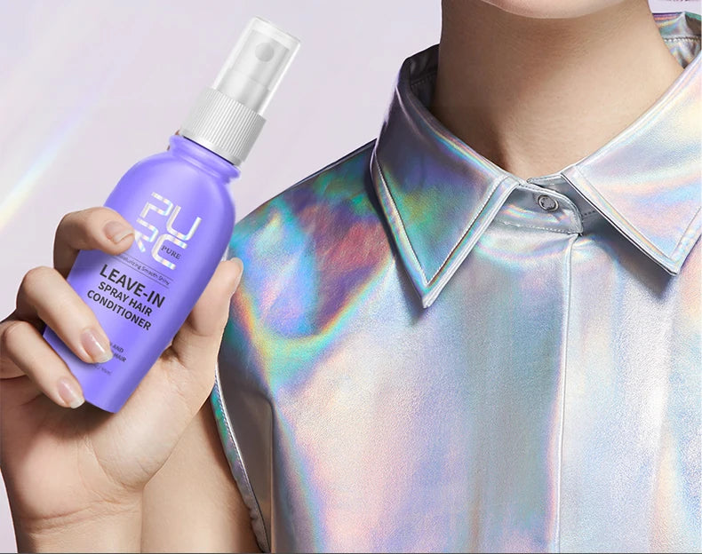 PURC Leave-In Conditioner Hair Spray Smoothing Straightening Shiny Repair Damaged Frizz Hair Treatment Hair Care