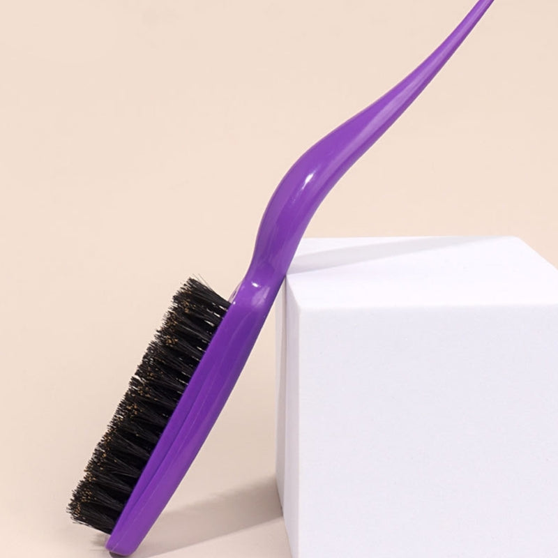 Boar Bristle Brush Comb Hair Teasing Brush for Women Men Salon Boar Bristle Beauty Styling Backcombing Brush