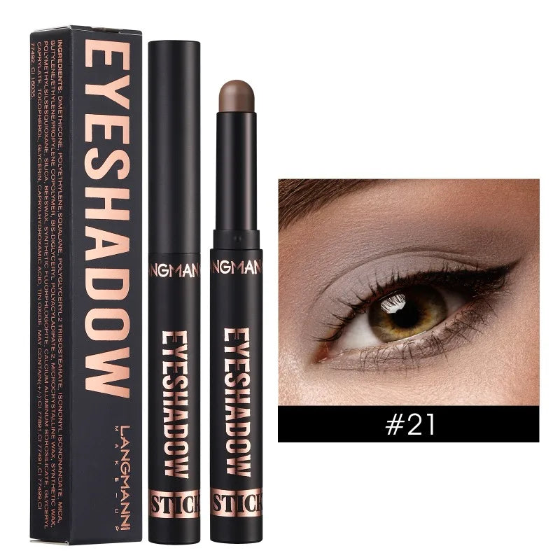 1PC Waterproof Pearlescent Eyeshadow Pencil Stick 16 Colors Lasting Glitter Shimmer Eye Shadow Highlighter Pen Eyes Makeup Tools