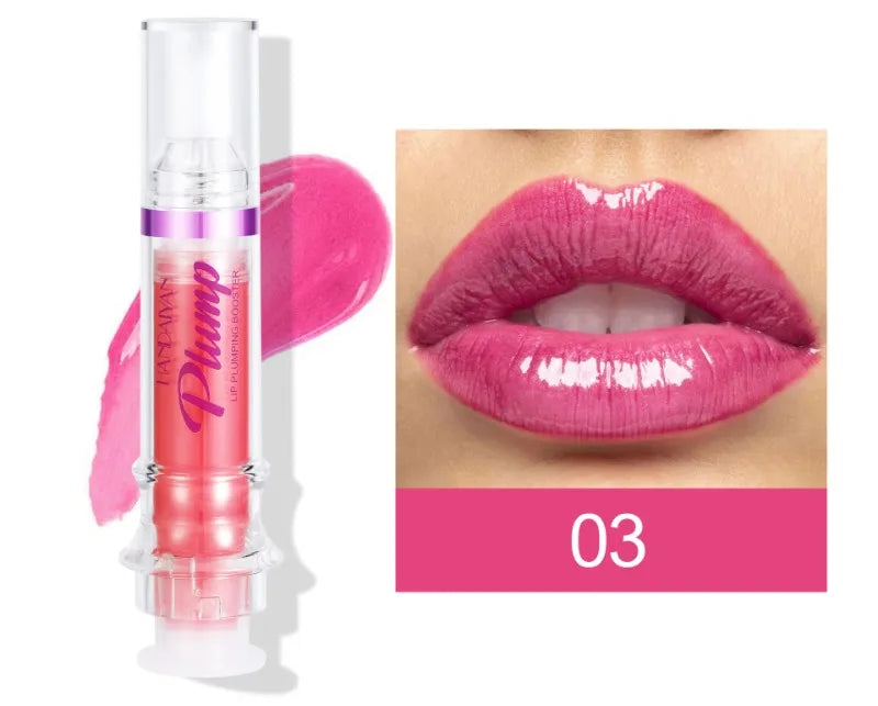 Lip Plumping Booster Lasting Sexy Plumper Glitter Red Nude Lipstick Liquid Waterproof Moisturize Oil Lipgloss Makeup Lip Care