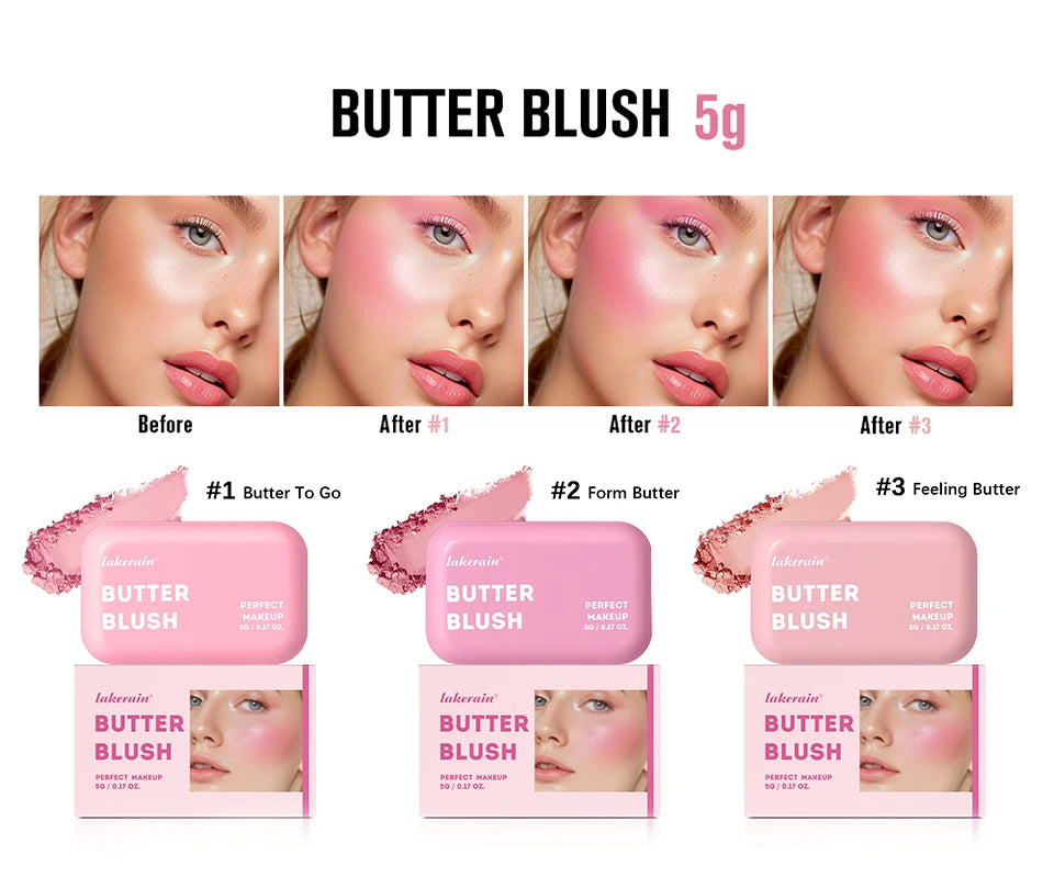 Bronzer Butter Bronzer for Dark Complexions Contour Palette with Matte Brown Shades for Nose Cheek and Profile Natural Nude Make