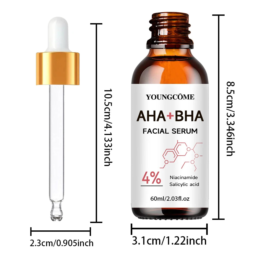 Exfoliating Face Peel Serum AHA + BHA Facial Skin Care Anti-aging Wrinkle Moisturizing Whitening Firming Skin Essence Shrink Po