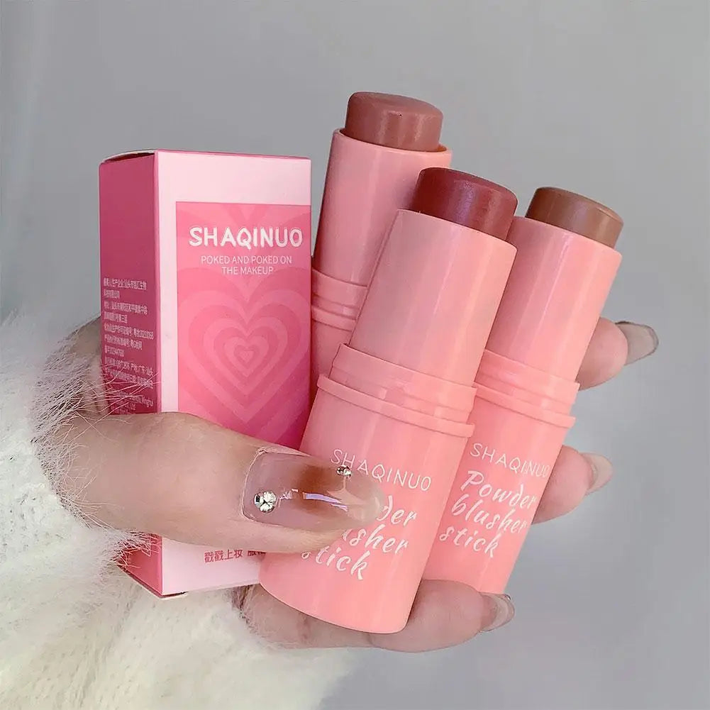 Blush Stick Creamy Cheek Color for Natural Plumpness Hydrating Swell Tone Blusher for Fair Skin Easy-Blend Makeup Stick