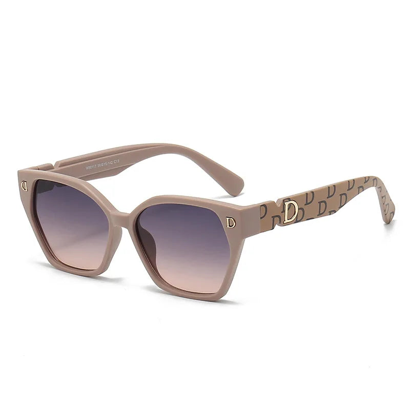 New Fashion Luxury Brand Sunglasses For Men Stylish Cateye Glamour Sun Glasses Trendy Shades Glamour Eyewear