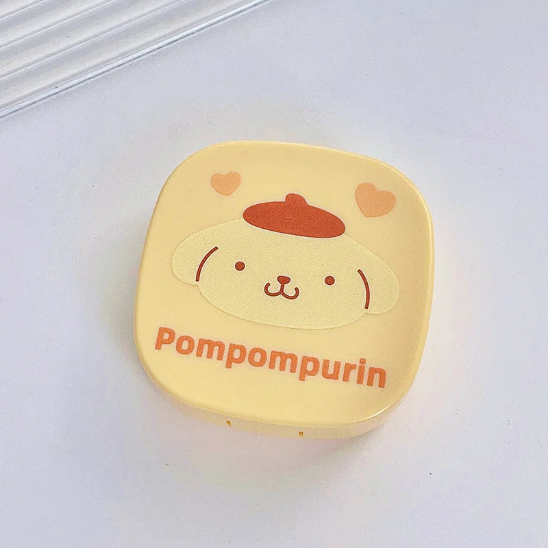 hello kitty color contact lenses Kuromi Sanrio contact cute kawaii eye contacts care box INS portable box with mirror anime
