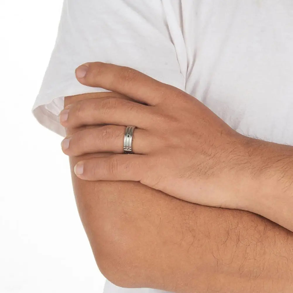 Men Fashion Ring Alloy Male Finger Ring Gift Dress Up Luxury Wedding Ring Male Party Charm Jewelry