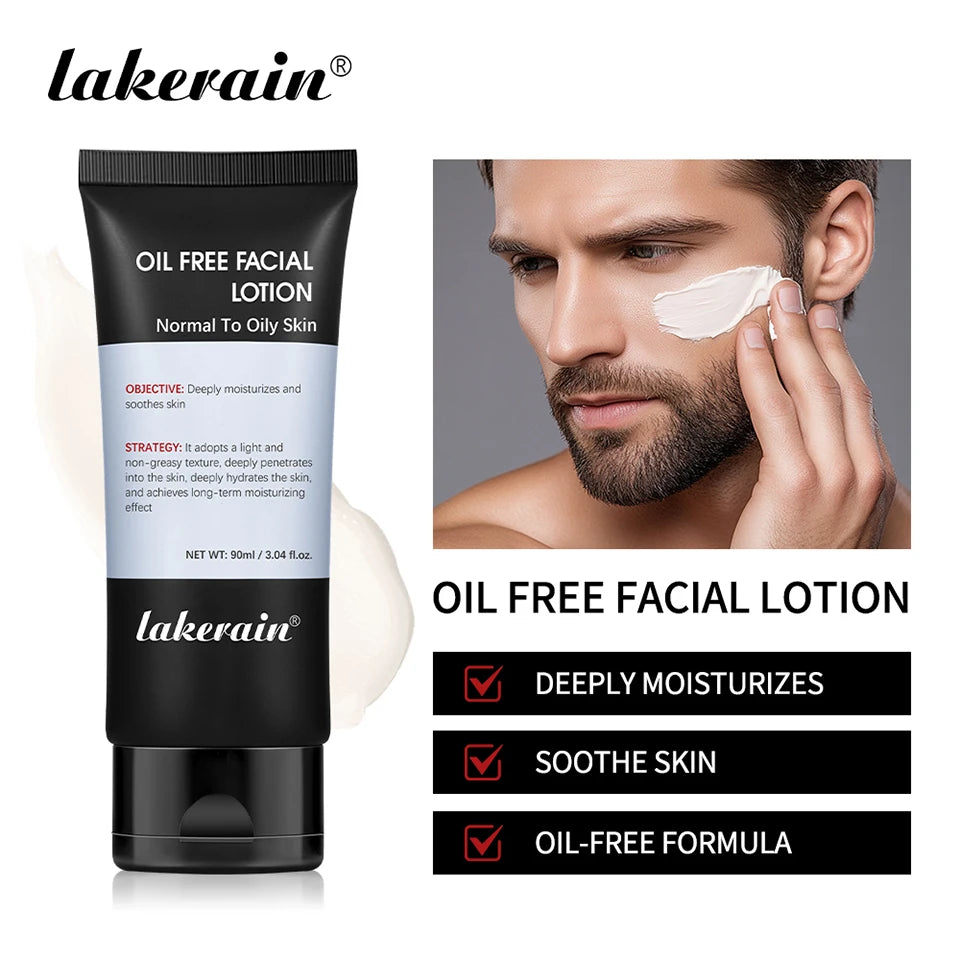 Men’s Hydrating Cream Oil Free Facial Lotion Moisturizer for Normal Oily Skin deeply moisturizing hydrating Skincare Firm skin