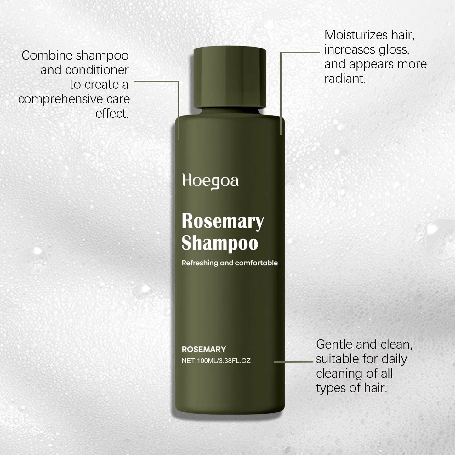 Rosemary Shampoo Conditioner Set Hair Repair Conditioning Prevent Loss Cleansing Dandruff Strengthen Root Hair Regrowth Care