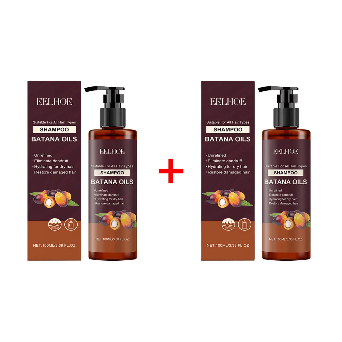Batana Oil Shampoo Conditioner Set Oil Control Anti Dandruff Scalp Hair Treatment Split Ends Anti Frizz Hair Loss Hair Care Set