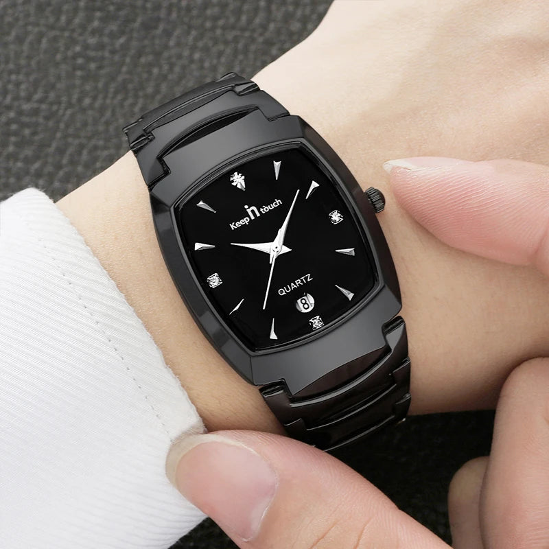 Luxury Watch For Men Business Fashion Quartz Wristwatches Classic Stainless Steel Waterproof Male Date Clock Relogios Masculino