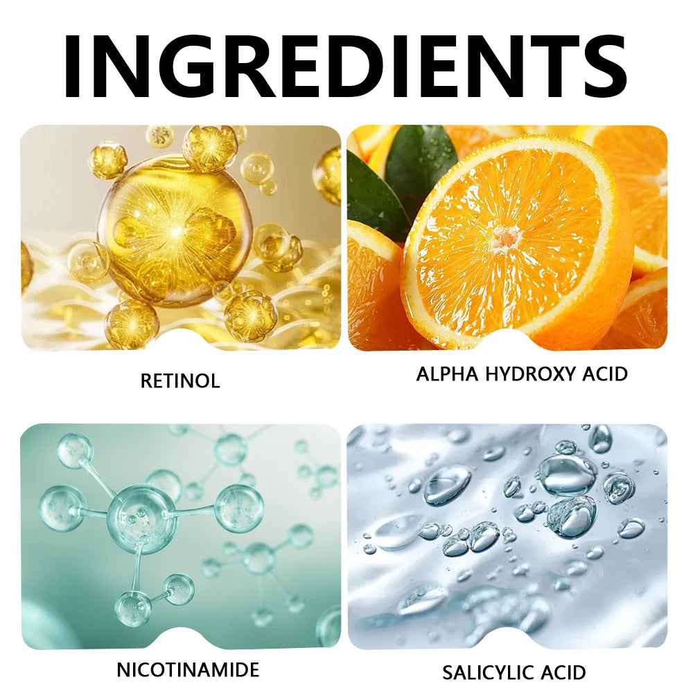 Exfoliating Face Peel Serum AHA + BHA Facial Skin Care Anti-aging Wrinkle Moisturizing Whitening Firming Skin Essence Shrink Po