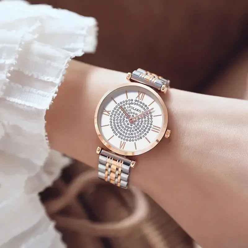 Women Watches Quartz Best Selling 2024 Products Dropshipping Stainless Steel Stainless Steel Dress Wristwatch Relogio Masculino