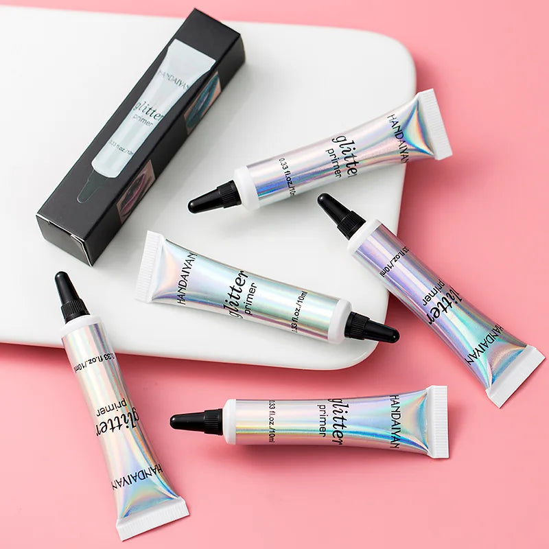 HANDAIYAN Sequin Glitter Primer Makeup Glue Eyeshadow Primer For Lips Eyes Face Long Lasting Multi-Functional Primer