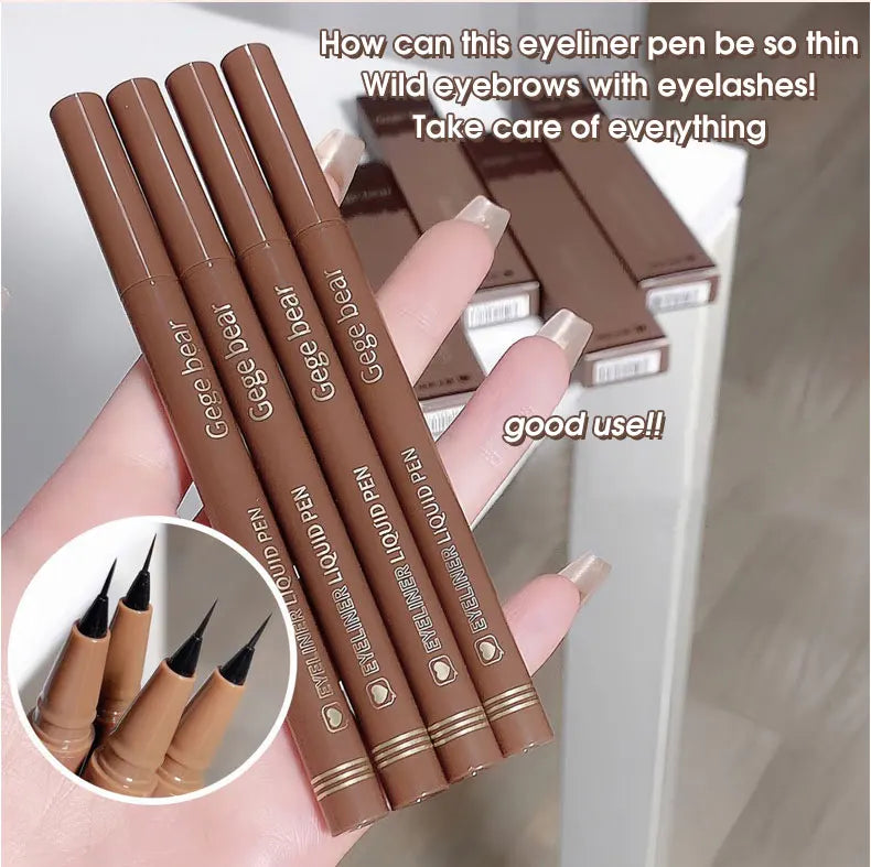 Eyeliner liquid pen is smooth, fast drying, waterproof, durable, not easy to smudge, and very thin eyeliner pen