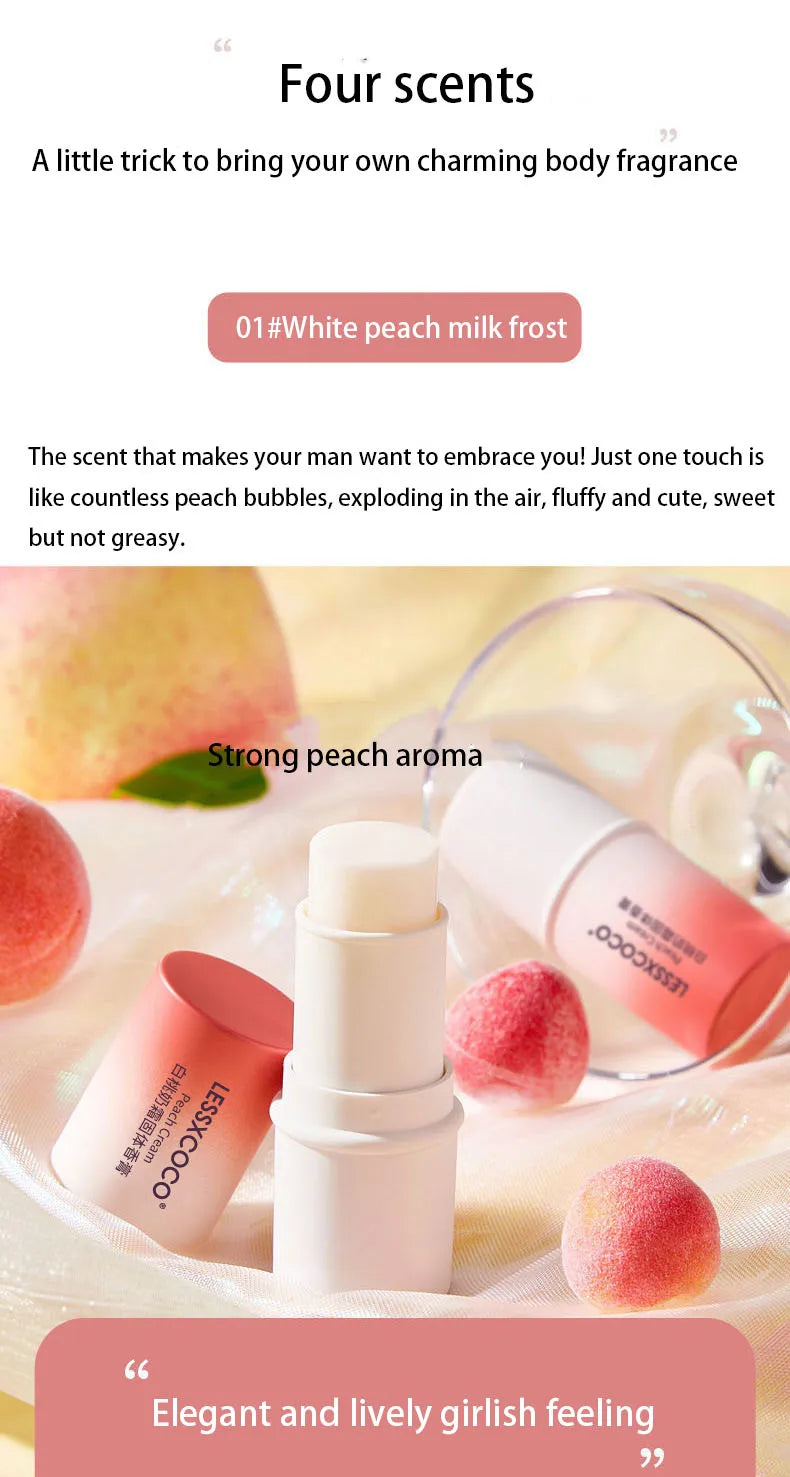Solid Perfume, Portable Solid Balm, Long-Lasting Fragrances, Fresh and Elegant Female Solid Balm, Body Aroma Gifts for Women