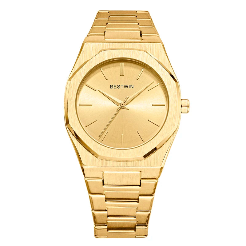 Luxury unique watches for men alloy steel with quartz watches simple line dial business party men watches fashion men's watches