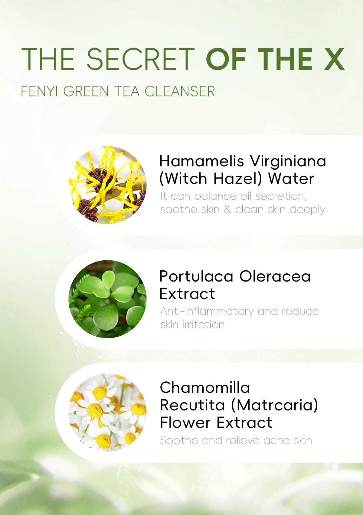 Green Tea Facial Cleanser Skin Deep Cleansing Moisturizing Blackhead Removal Skincare Face Wash Foam Face Cleanser Skin Care