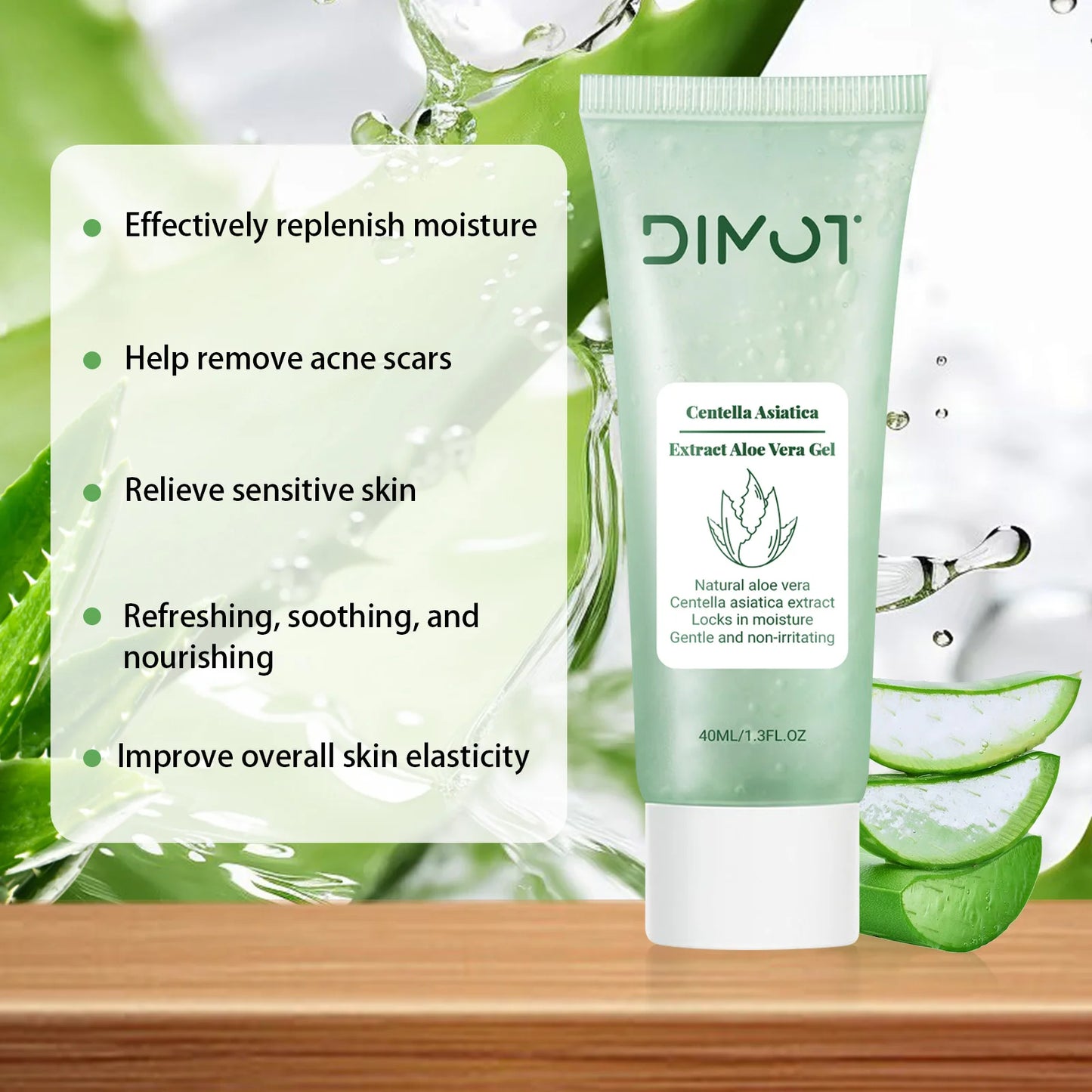 Moisturizing Aloe Vera Gel Wash Free Deep Nourishing Maintain Skin Aloe Vera Gum Refreshing Non Sticky Facial Care Facial Cream