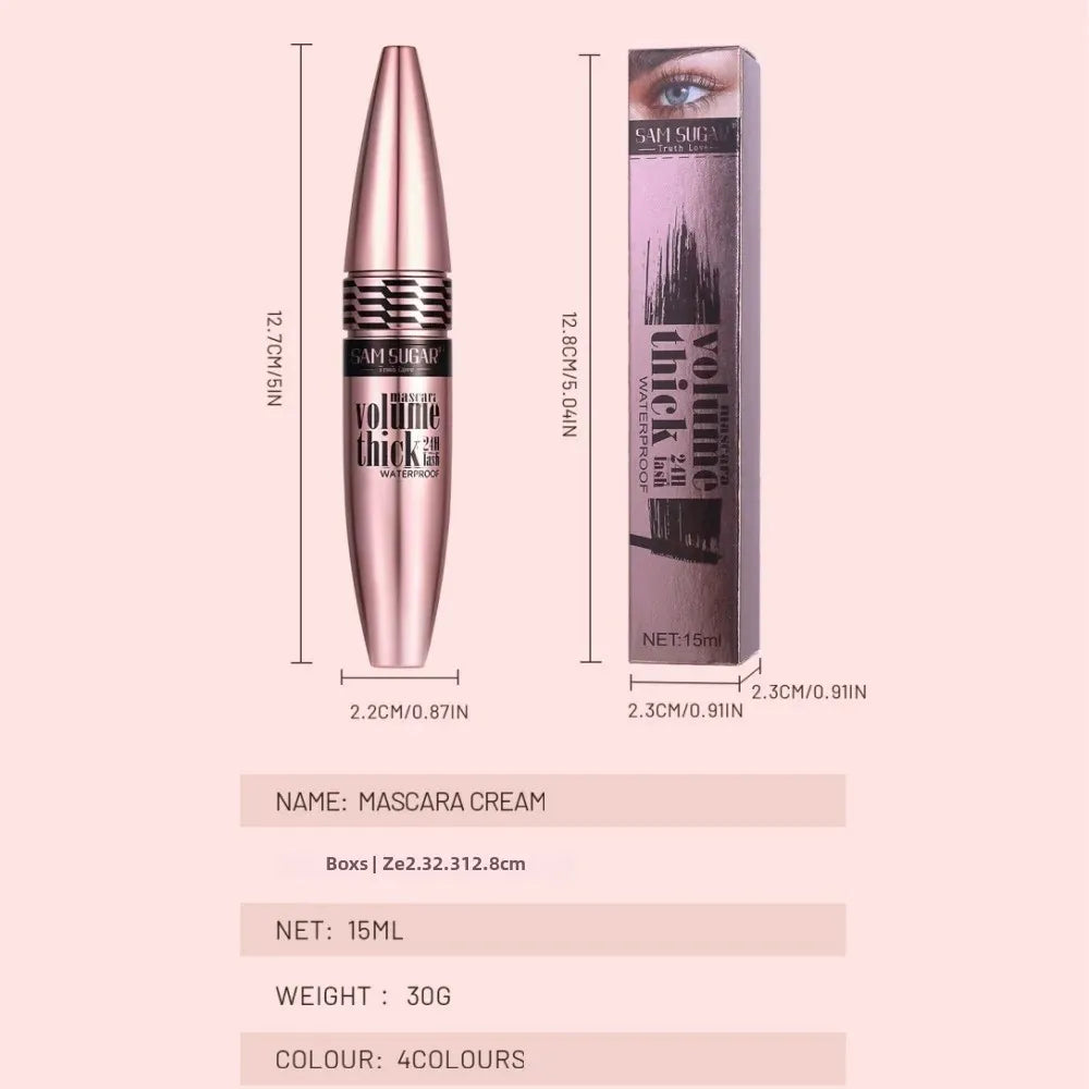 Waterproof Colorful Mascara For Women Long Lasting Volumizing Non Clumping Smudge Proof Curling Eyelash Enhancer Beauty Cosmetic